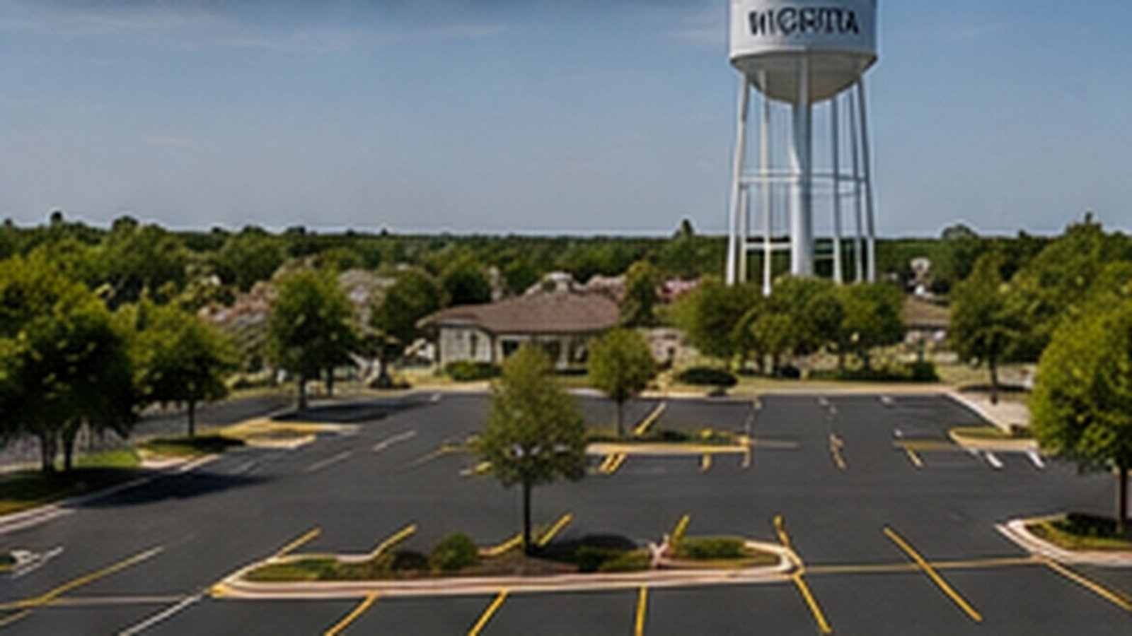 Commercial parking lot maintenance in North Wichita, KS
