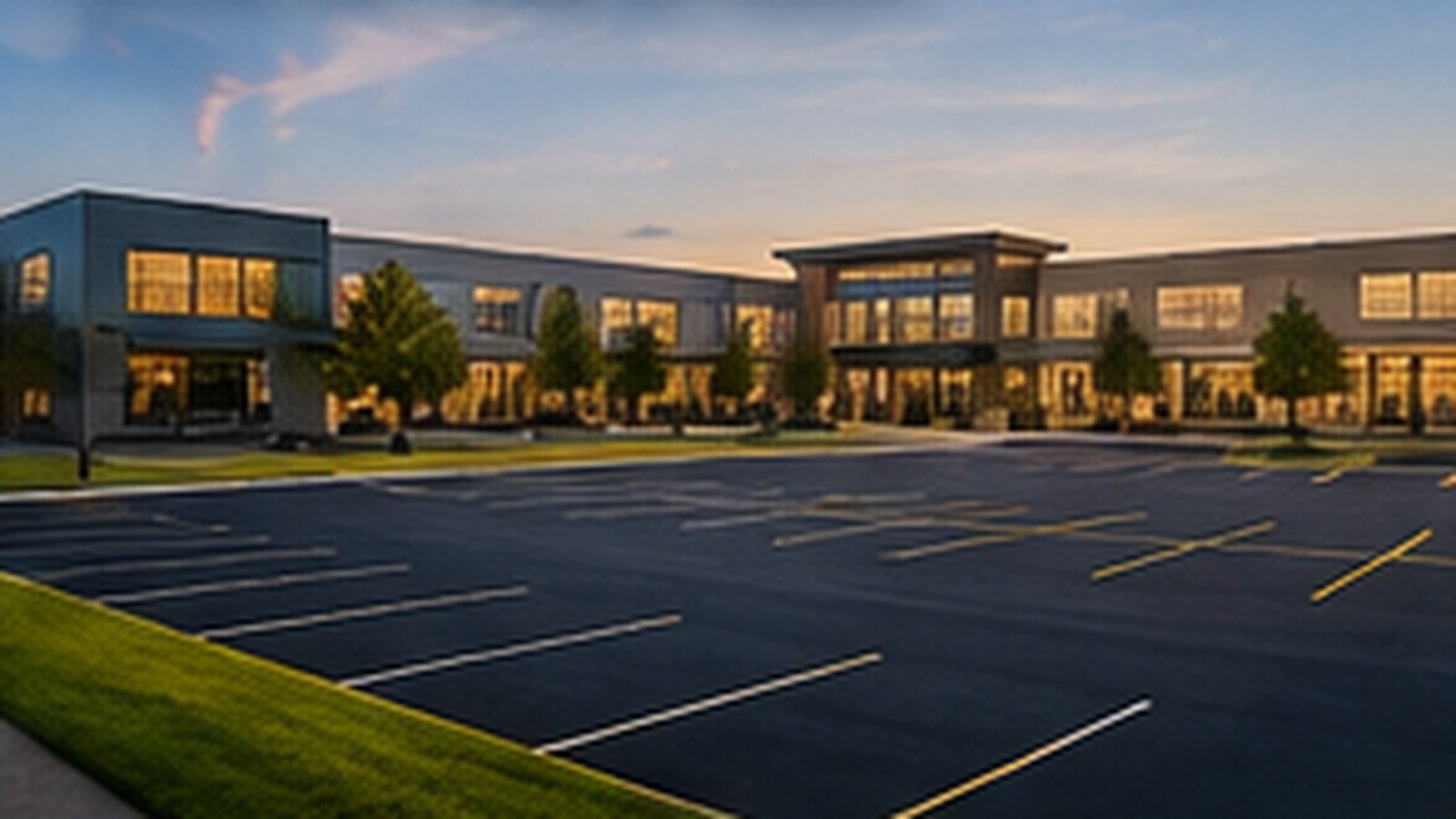 Commercial parking lot maintenance in South Wichita, KS