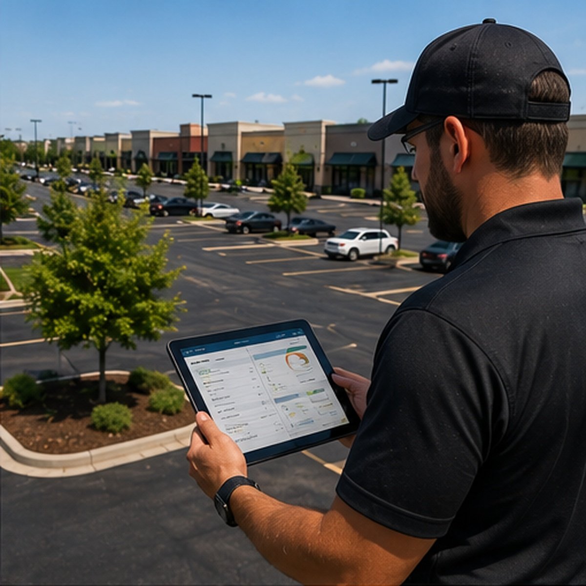 Multi-Property Pavement Management on a Wichita commercial property