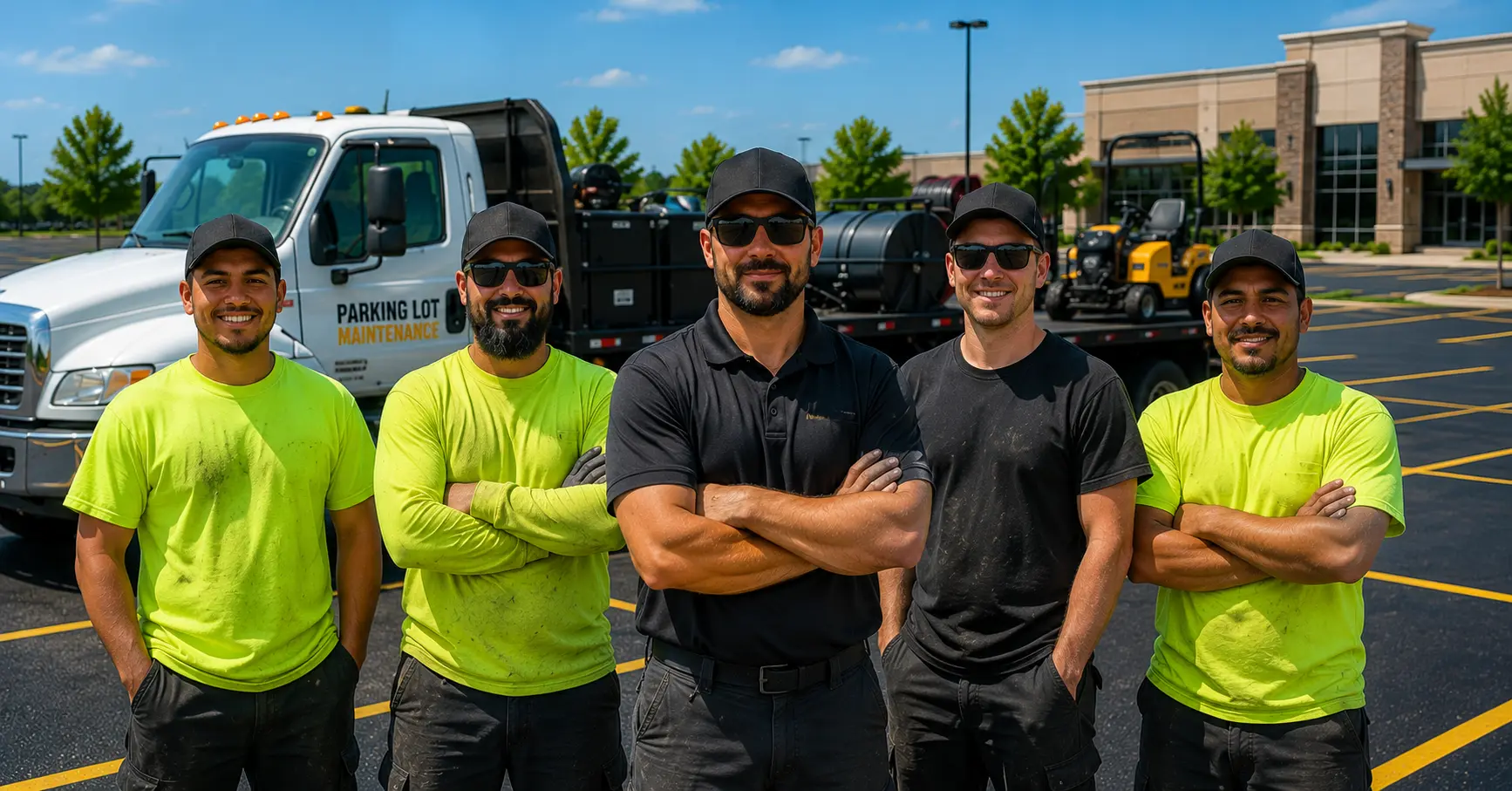 The Wichita Parking Lot Maintenance crew
